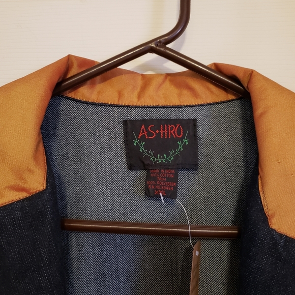 AS•HRO Denim/Mixed Materials Skirt/Jacket Set, XXL, fits like 16W-18W. - Picture 8 of 16